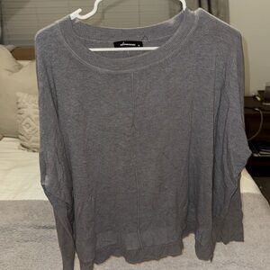 Gray wideset sweater